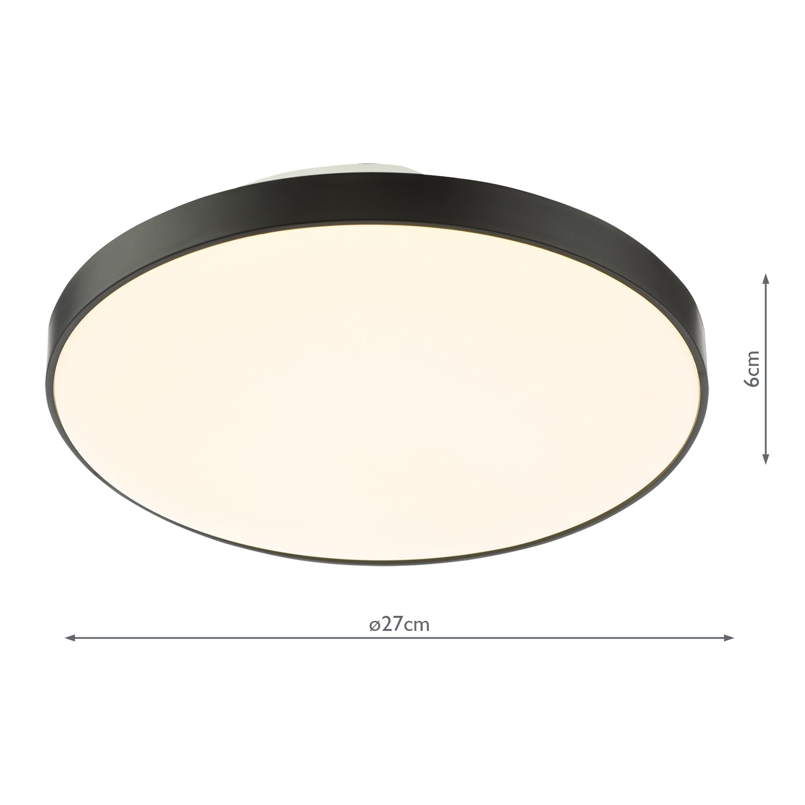 ESS5222 Essien Bathroom Ceiling Light White and Black LED IP44