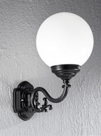 EXT6591 Rotonda Outside 1 Light Wall Bracket Black (S)