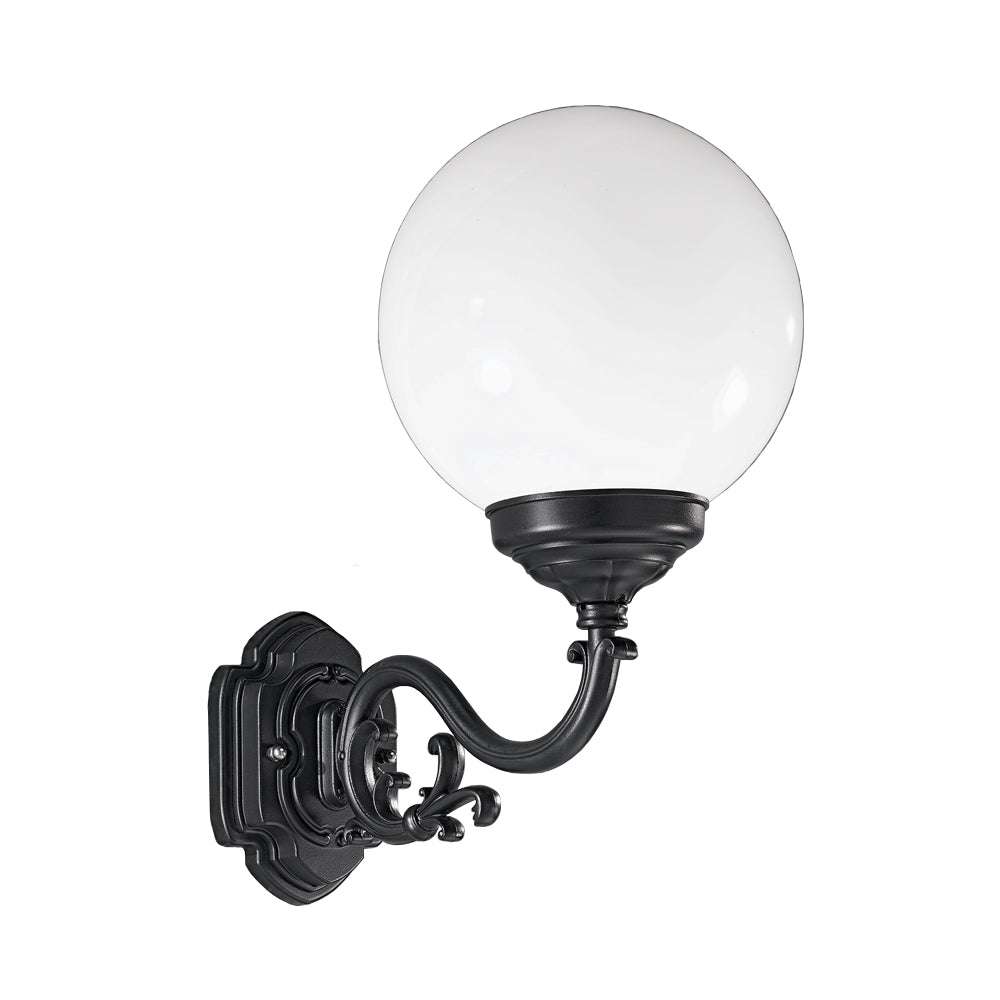 EXT6591 Rotonda Outside 1 Light Wall Bracket Black (S)
