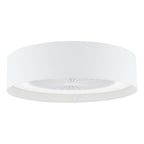 FAN522 Fan Flush White and White With Shade LED