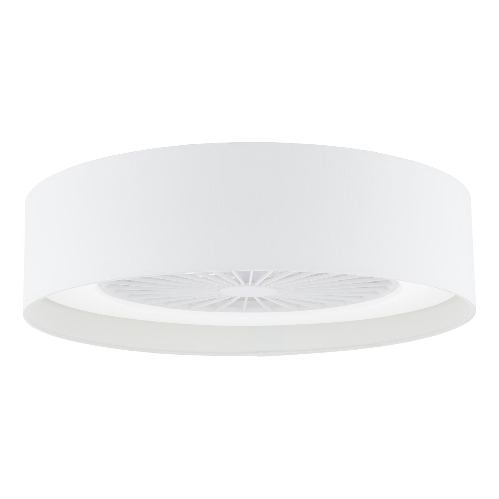 FAN522 Fan Flush White and White With Shade LED