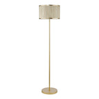 FEN4935 Fenella 3 Light Floor Lamp Gold Leaf and Seagrass