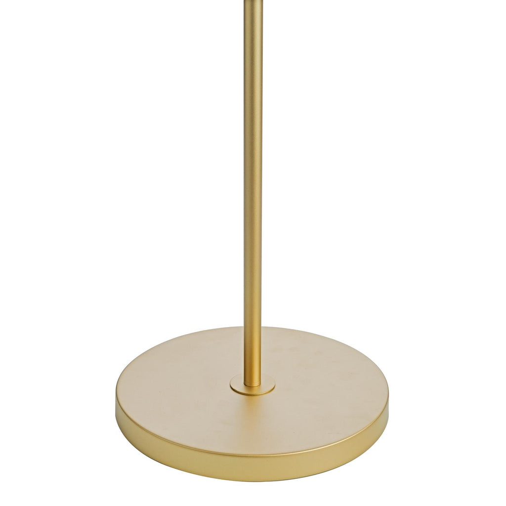 FEN4935 Fenella 3 Light Floor Lamp Gold Leaf and Seagrass