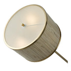 FEN4935 Fenella 3 Light Floor Lamp Gold Leaf and Seagrass