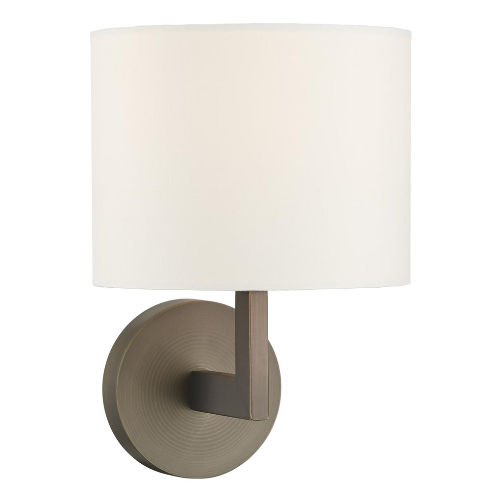 FER0763-S1122 Ferrara Wall Light Brushed Bronze With Shade