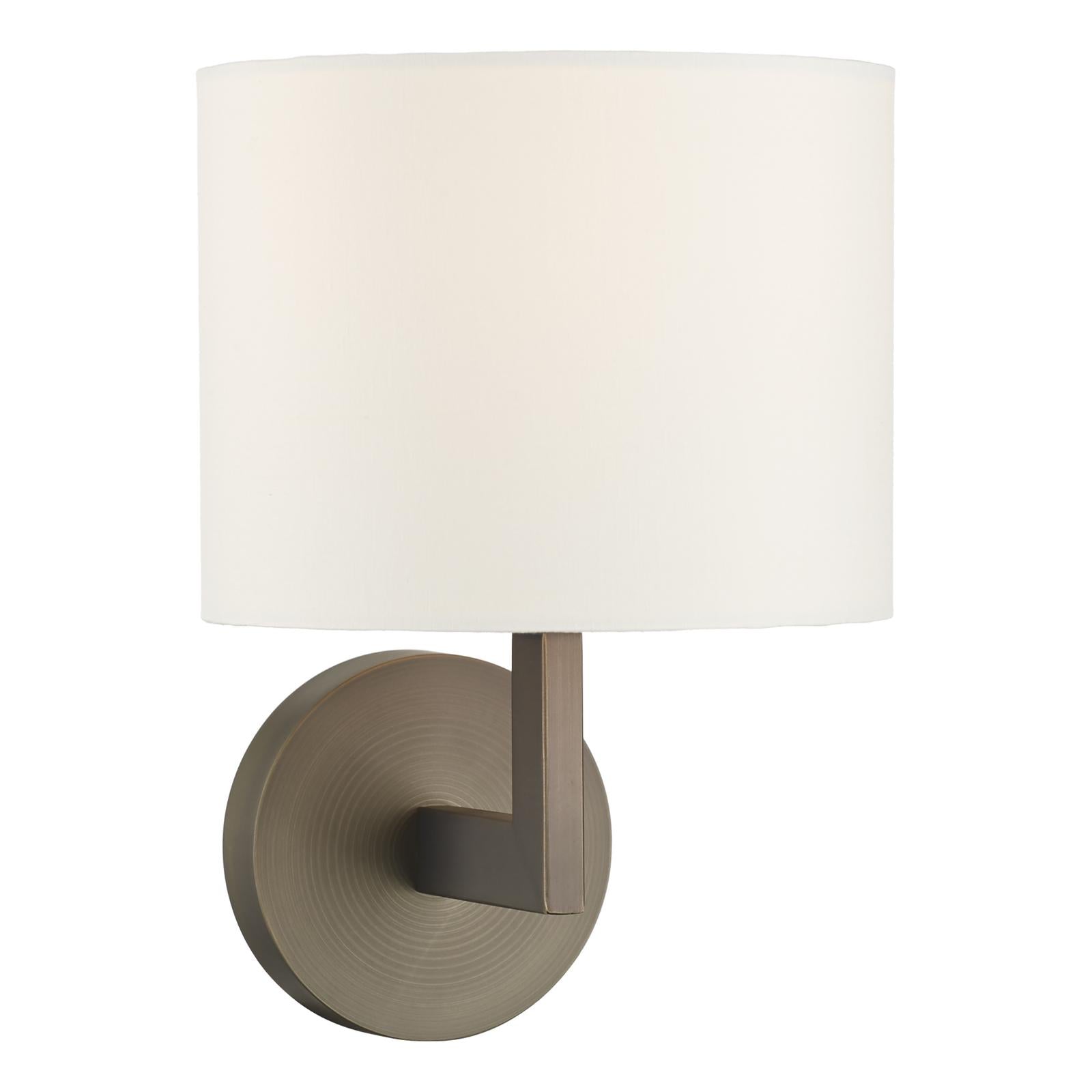 FER0763-S1122 Ferrara Wall Light Brushed Bronze With Shade