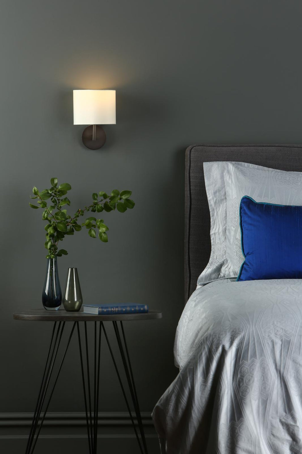 FER0763-S1122 Ferrara Wall Light Brushed Bronze With Shade
