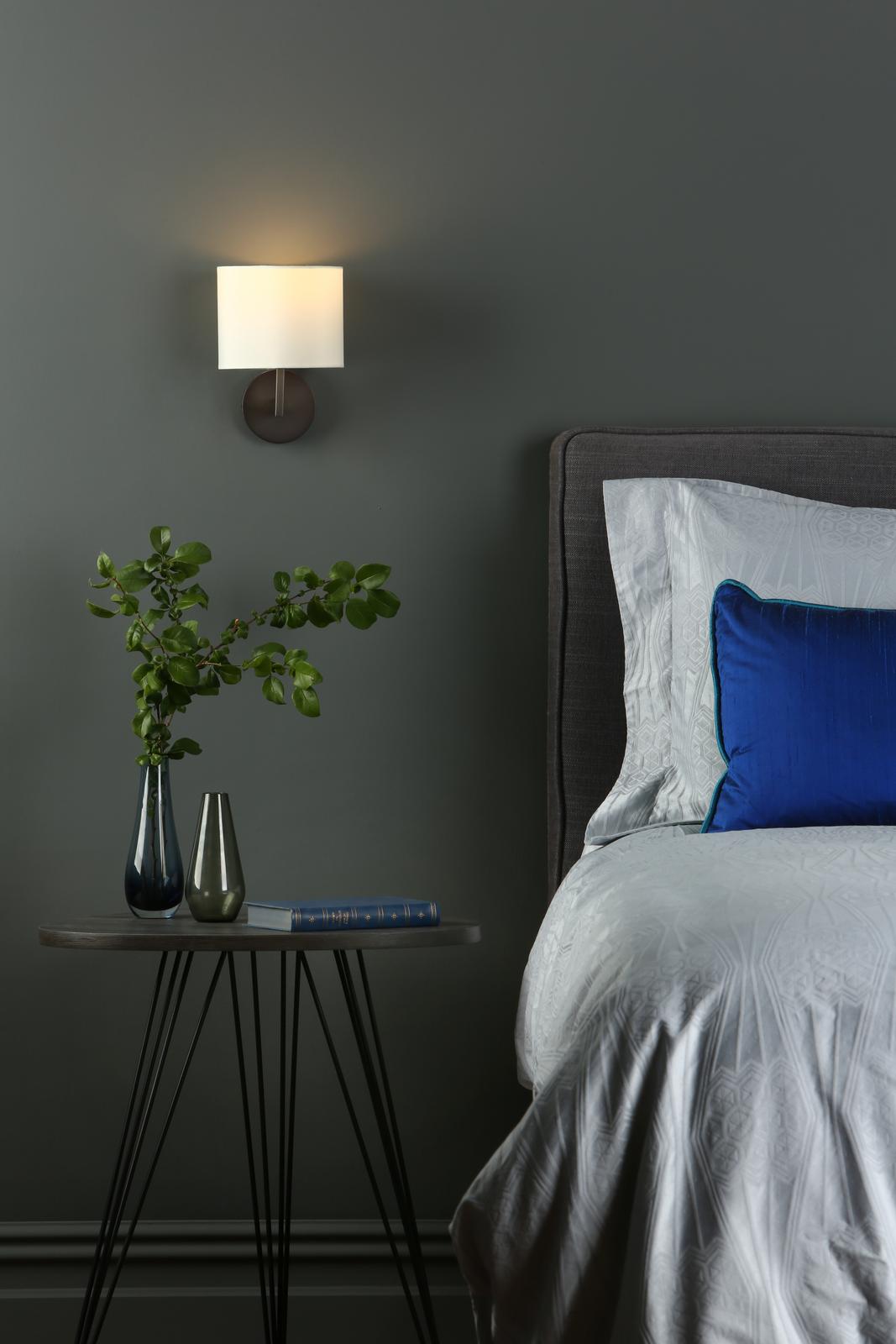 FER0763-S1122 Ferrara Wall Light Brushed Bronze With Shade