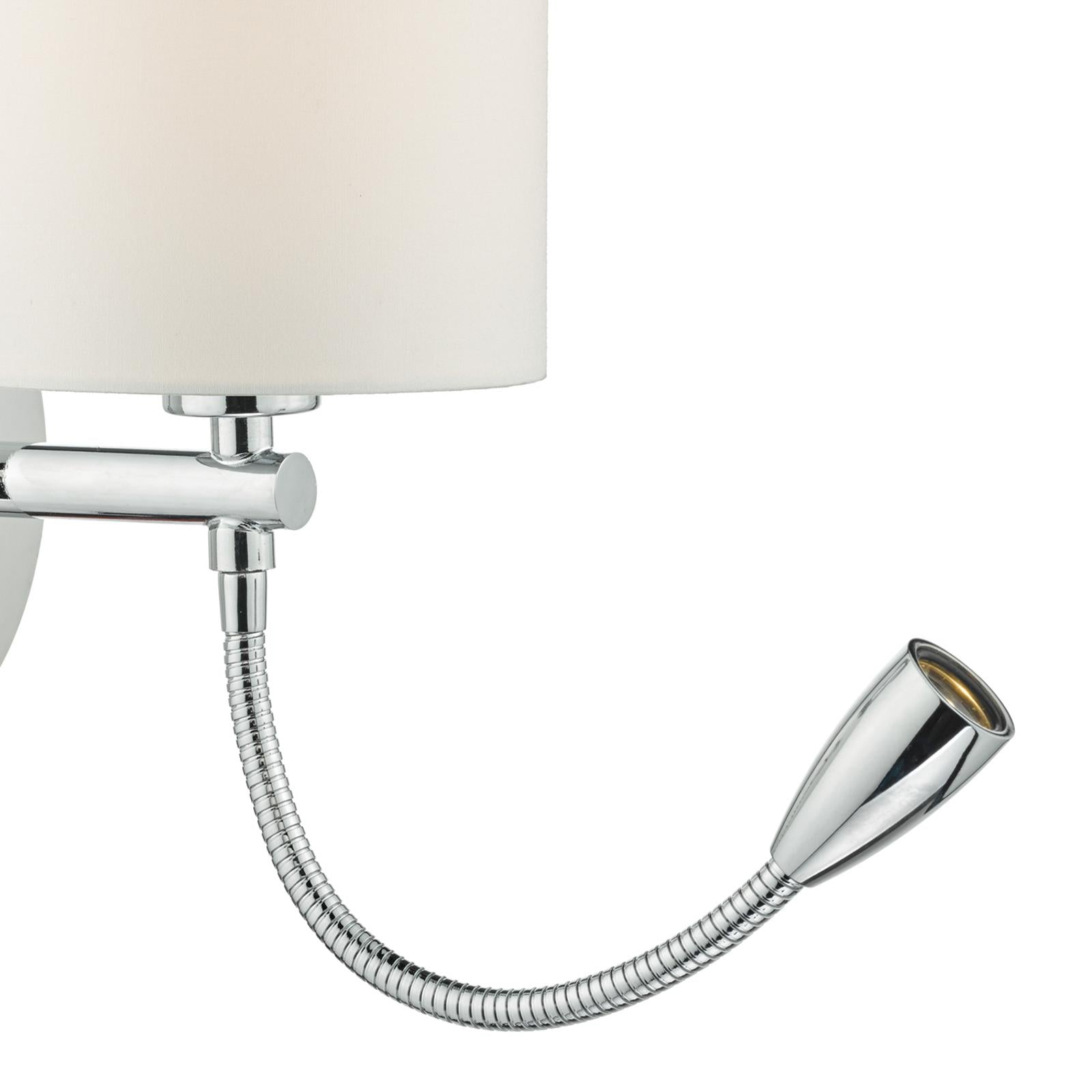 FET0750-S1061 Feta Wall Light Polished Chrome With Shade LED