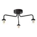 FEY0322-F Feya 3 Light Semi-Flush Matt Black Fitting Only (S)