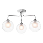 FEY0350-20 Feya 3 Light Semi Flush Polished Chrome With Clear/Opal Glass