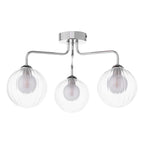 FEY0350-20 Feya 3 Light Semi Flush Polished Chrome With Clear/Opal Glass