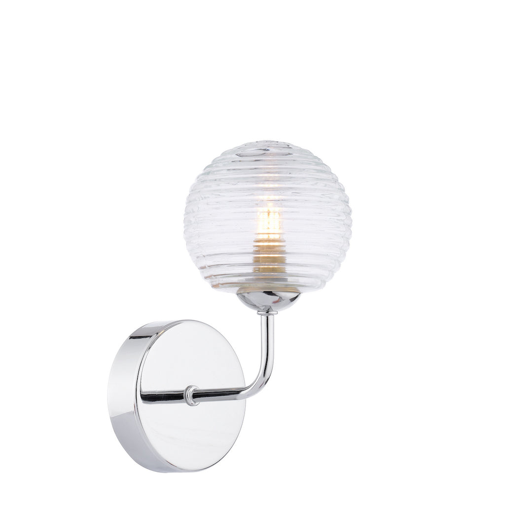 GL8 Mix & Match Ribbed Clear Glass Shade Only G9 8cm (S)