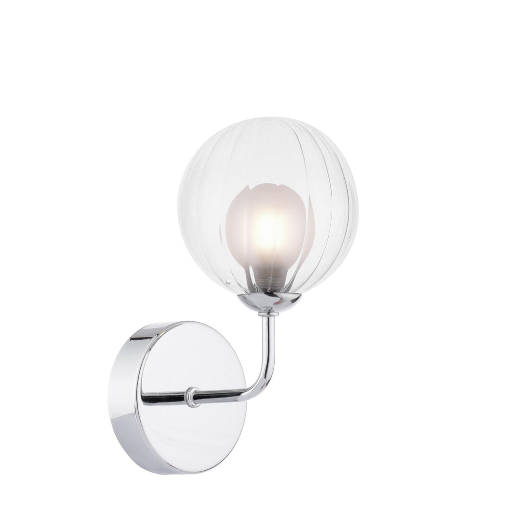 FEY0750-20 Feya Wall Light Polished Chrome With Clear/Opal Glass
