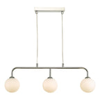 FEY6250-02 Feya 3 Light Bar Pendant Polished Chrome With Opal Glass