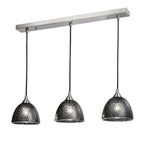 FL2290/3/952 Vetross Bar Pendant Black Crackle Effect Shades (S)