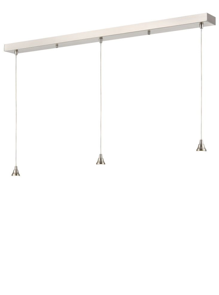 FL2452-3 Perry 3 Light Satin Nickel Bar Pendant Only