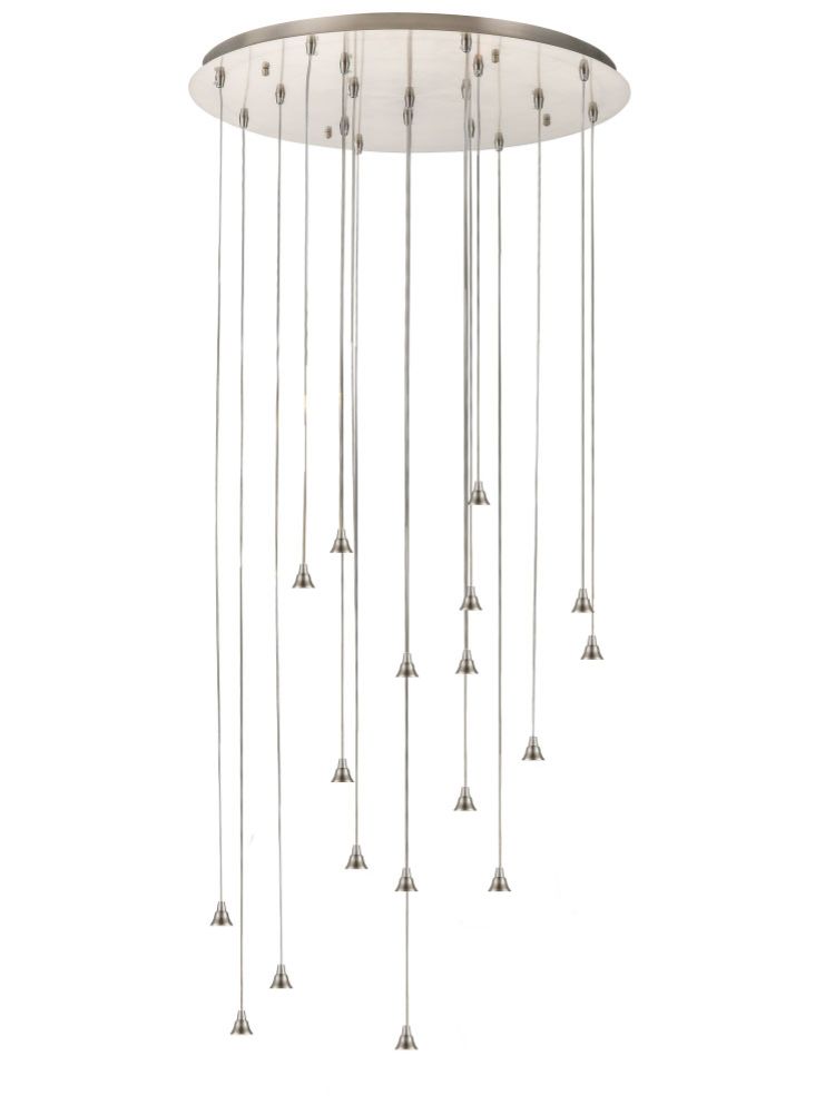 FL2453-18 Perry / Galaxy 18 Light Pendant Satin Nickel Spreader Only