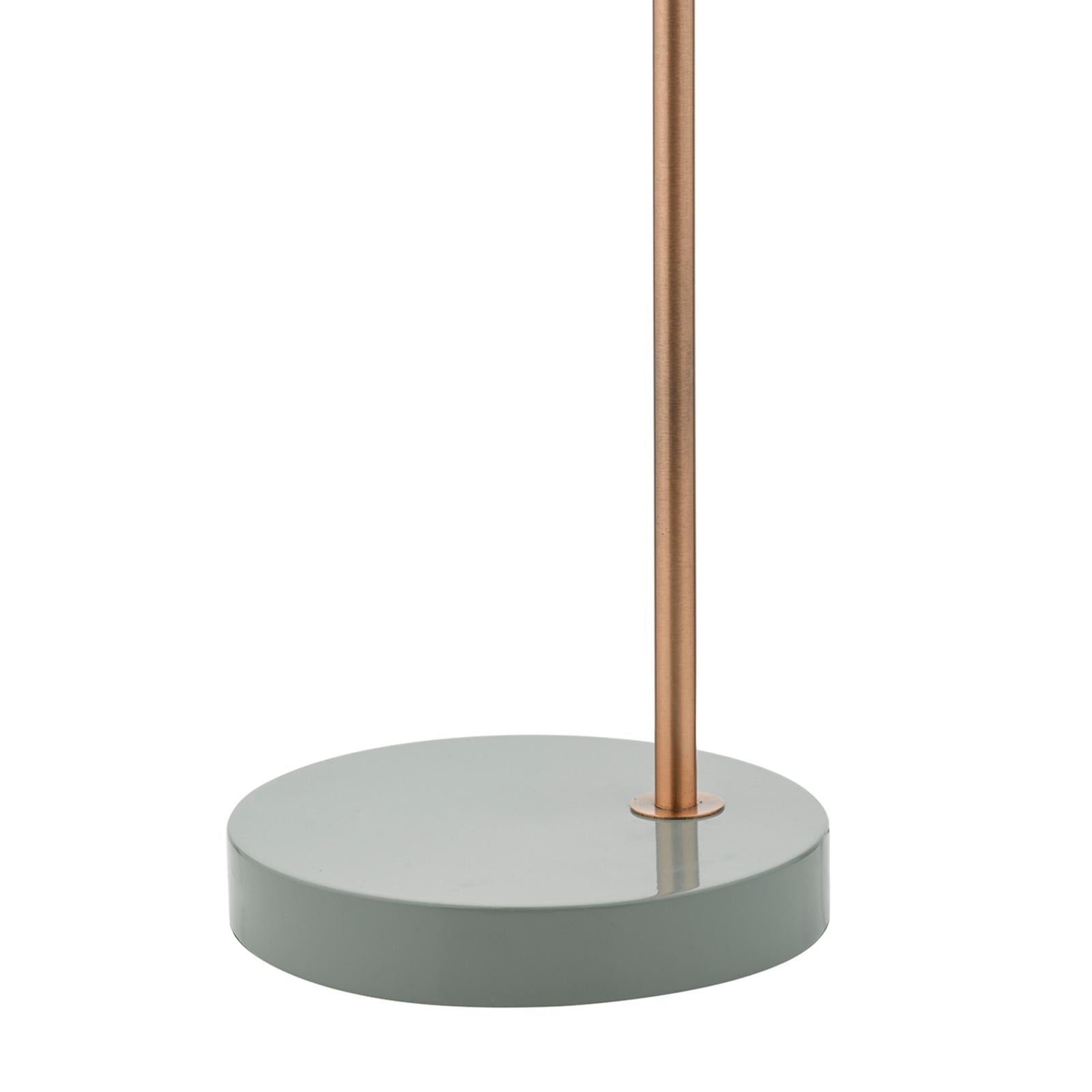 FRE4239 Frederick Desk Lamp Grey and Satin Copper