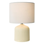 GIG4133 Gigi Twin Pack Table Lamp Cream Ceramic With Shade