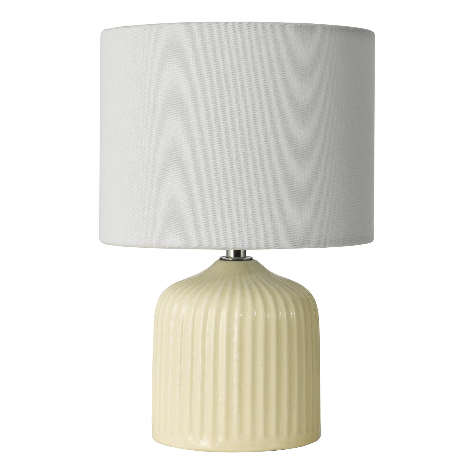 GIG4133 Gigi Twin Pack Table Lamp Cream Ceramic With Shade