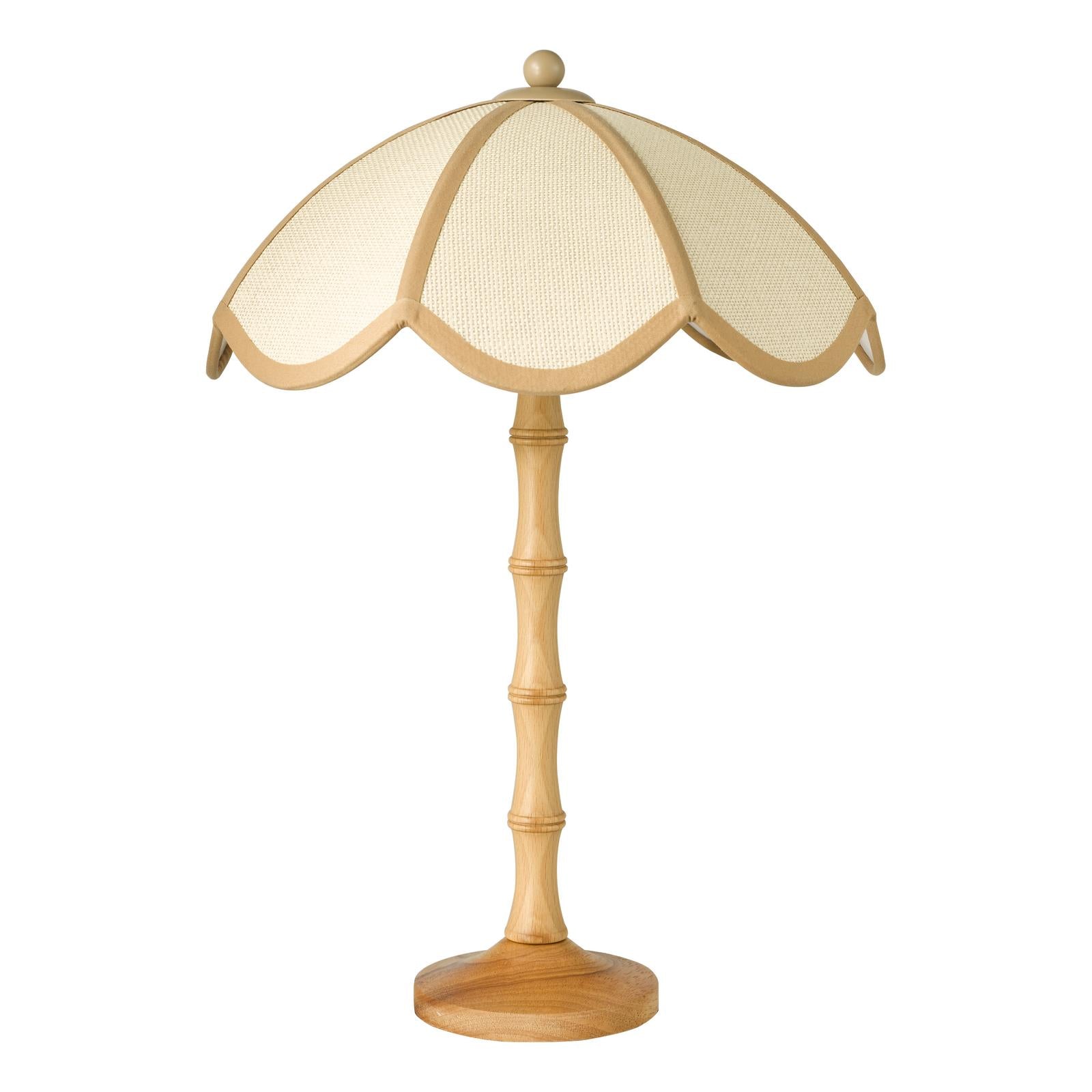 GIU4229 Giuliana 2 Light Table Lamp Natural Wood and Natural Wood