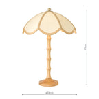 GIU4229 Giuliana 2 Light Table Lamp Natural Wood and Natural Wood