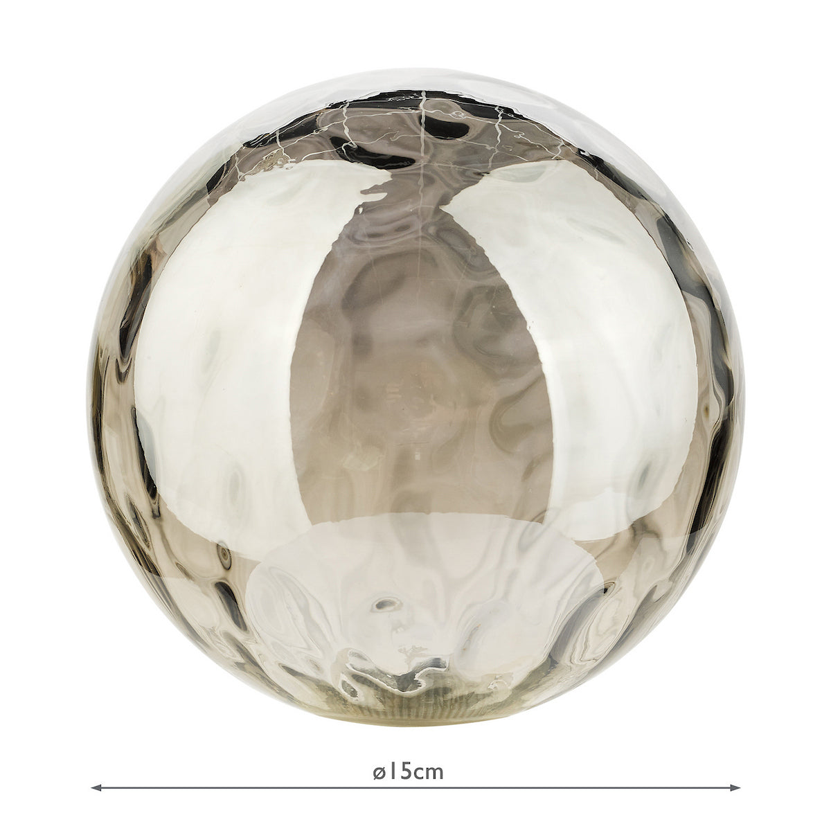 GL10 Mix & Match Smoked Dimpled Glass G9 15cm Shade Only (S)