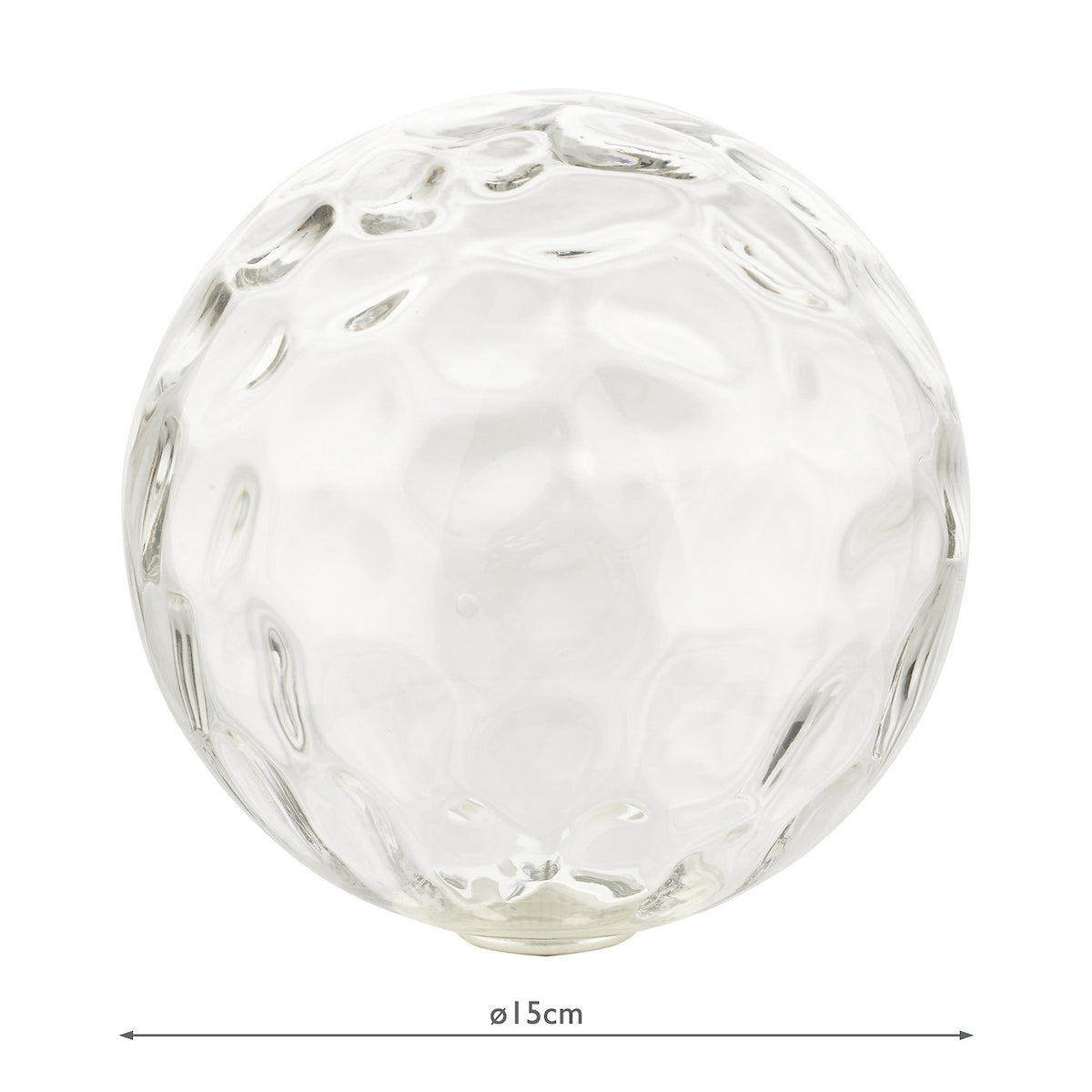 GL12 Mix & Match Clear Dimpled Glass G9 15cm Shade Only (S)