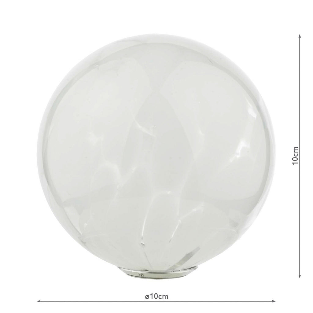 GL17 Mix & Match White Confetti Glass Shade G9 10cm (S)