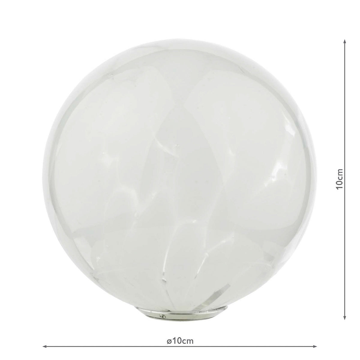 GL17 Mix & Match White Confetti Glass Shade G9 10cm (S)