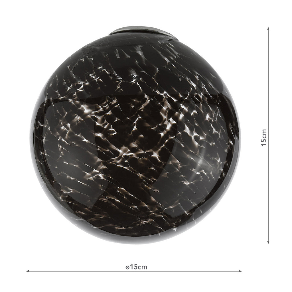 GL21 Mix & Match Black Glass Shade G9 10cm (S)