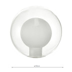 GL4 Mix & Match Clear And Opal Glass Shade G9 10cm (S)