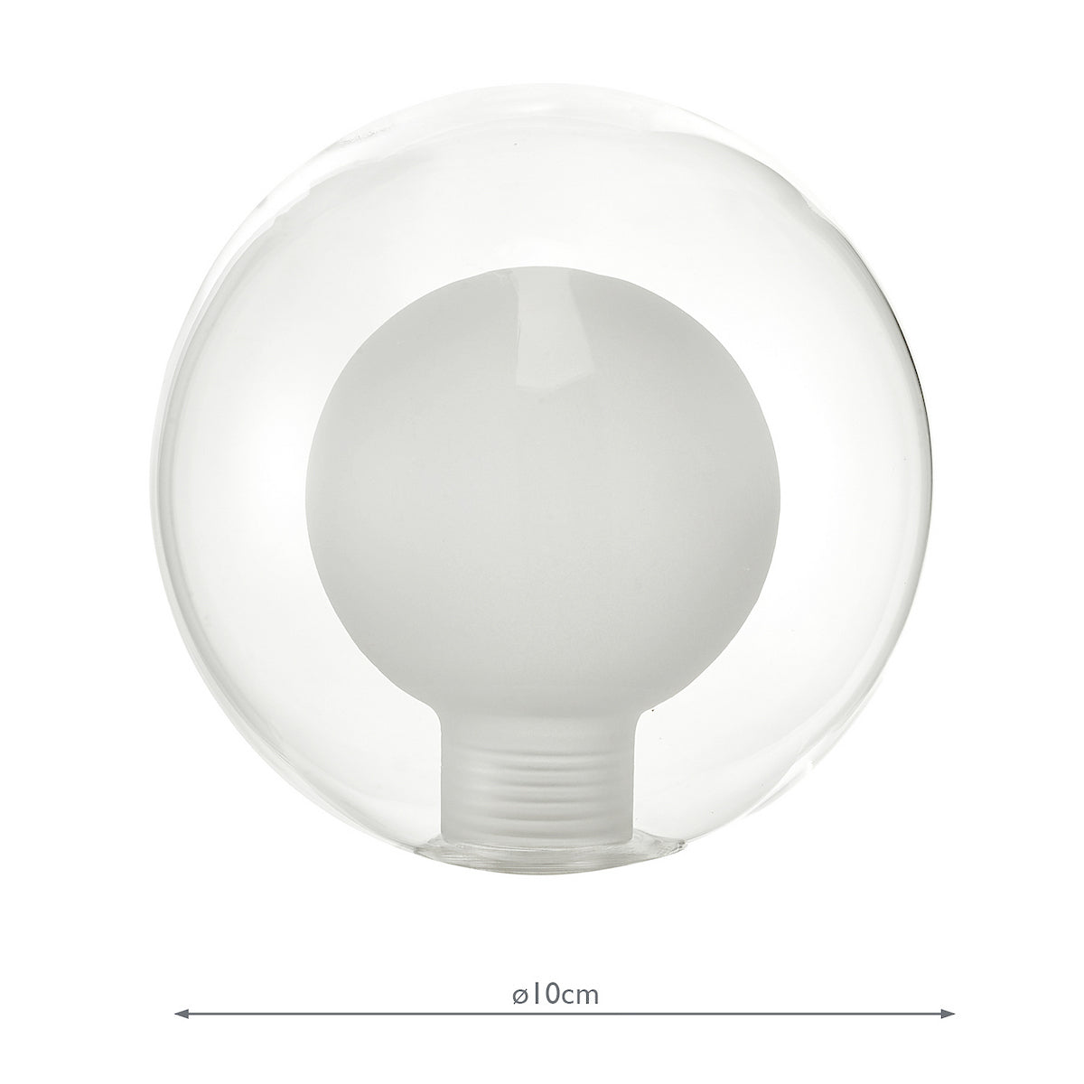 GL4 Mix & Match Clear And Opal Glass Shade G9 10cm (S)