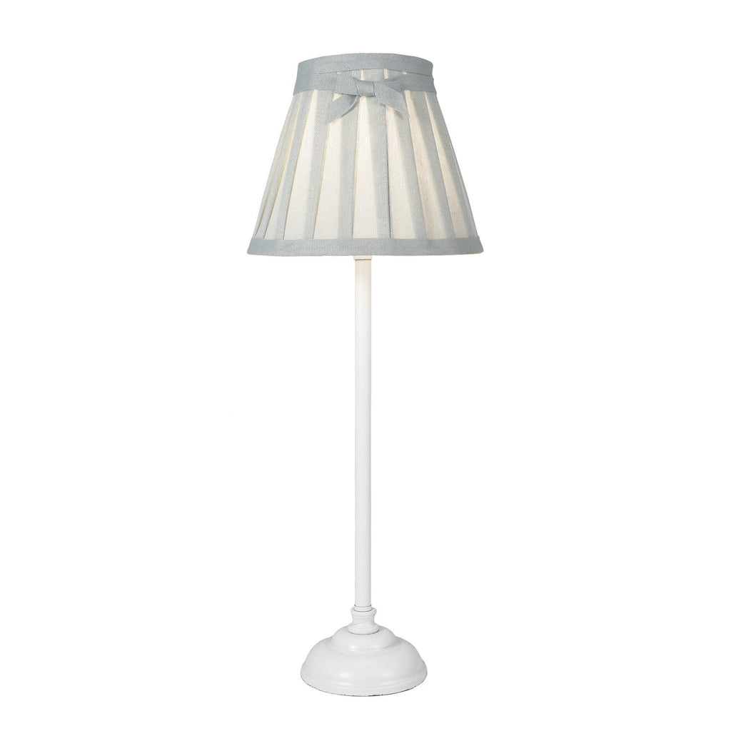 GRA422 Grace Table Lamp Matt White and Matt White With Shade
