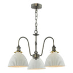 SPB0361 3 Light E14 Armed Suspension Antique Chrome