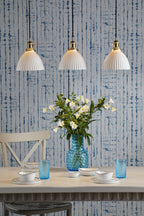 HAD3640-09 Hadano 3 Light Bar Pendant Natural Brass and White Domed Ceramic Shade