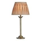 HAT4275 Hatton Table Lamp Antique Brass With Shade