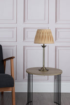 HAT4275 Hatton Table Lamp Antique Brass With Shade