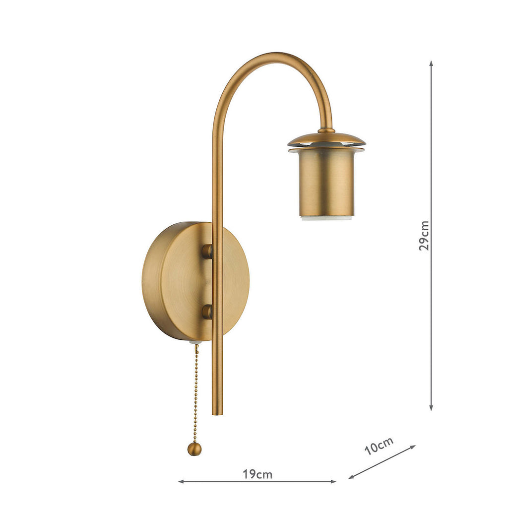 IDR0763-F Idra Wall Light Aged Bronze Bracket Only (S)
