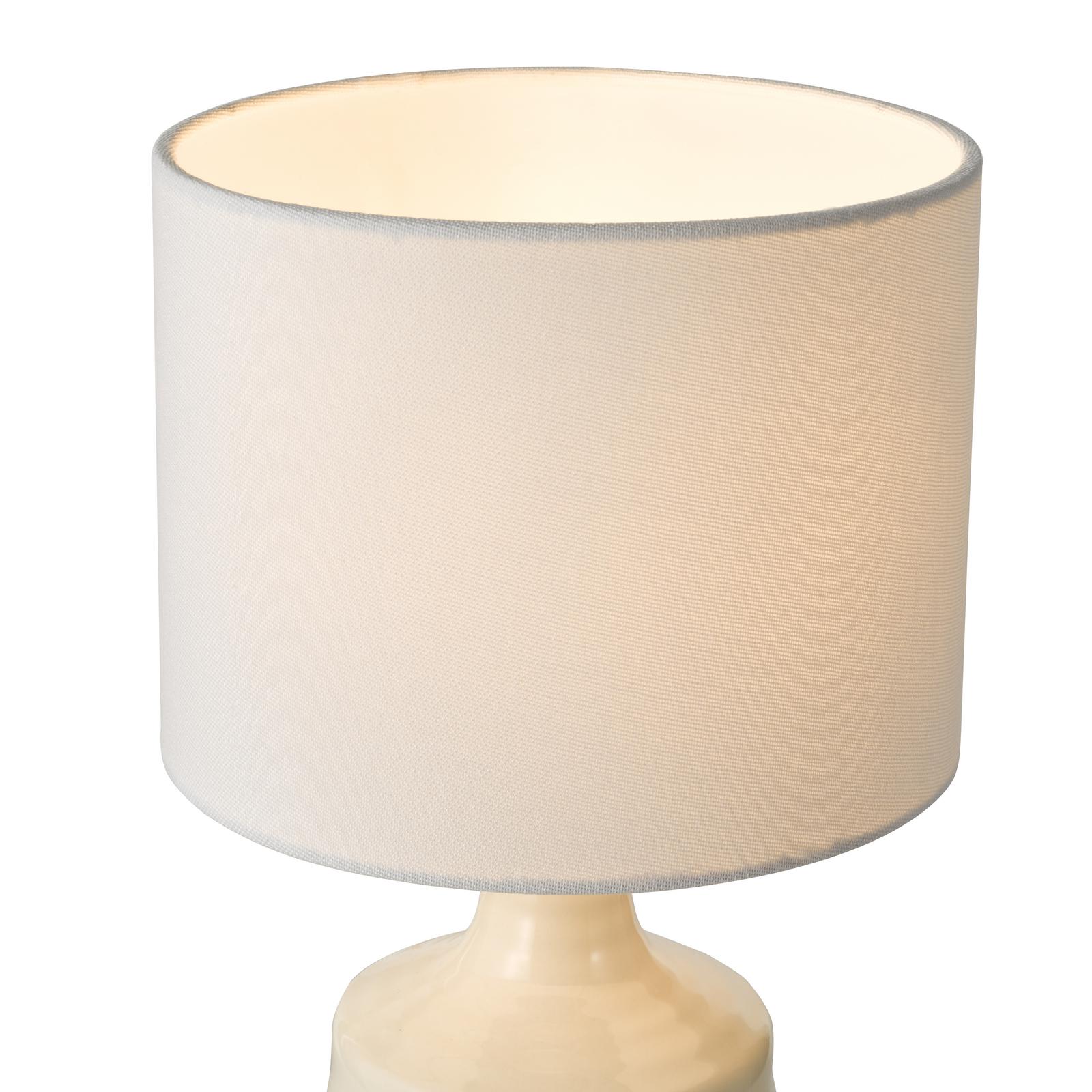 INC4033 Inci Twin Pack Table Lamp Cream With Shade