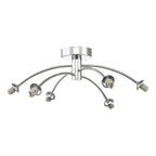 IZZ0650-F Izzy 6 Light Semi-Flush Polished Chrome Fitting Only (S)