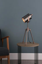 JAK4021 Jake Desk Lamp Aged Silver and Antique Copper