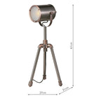 JAK4021 Jake Desk Lamp Aged Silver and Antique Copper