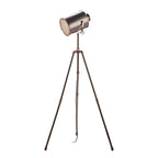 JAK4921 Jake Task Floor Lamp Aged Silver and Antique Copper