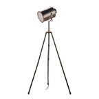 JAK4921 Jake Task Floor Lamp Aged Silver and Antique Copper