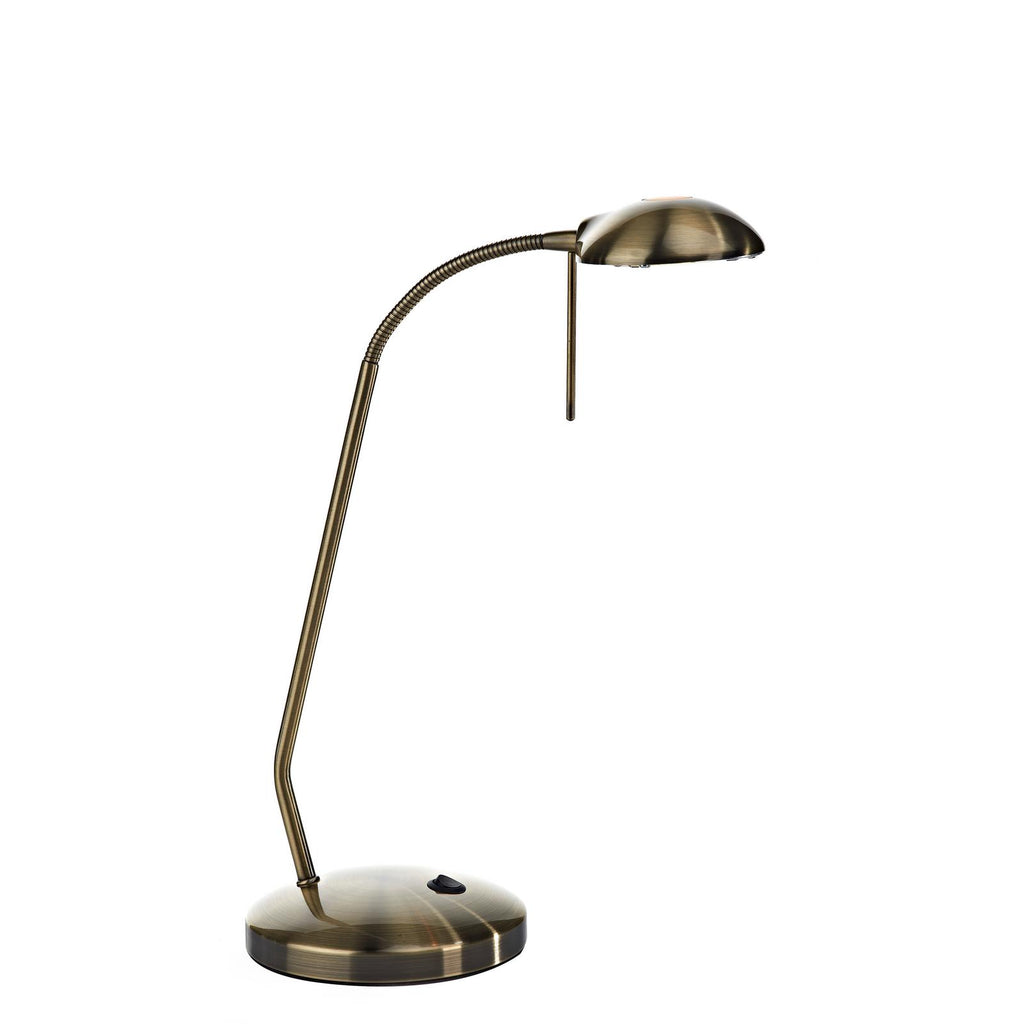JOU4075 Journal Desk Lamp Antique Brass