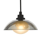 KAD8822 Kadience 3 Light Cluster Pendant Satin Black and Smoked Glass
