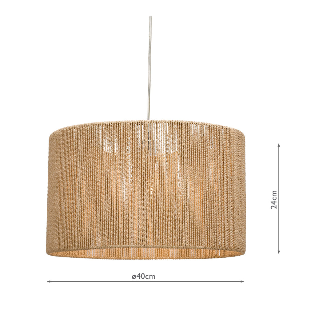 KEO6529 Keona Easy Fit Pendant Natural String