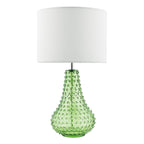 KRI4224 Kristina Table Lamp Green Glass With Shade